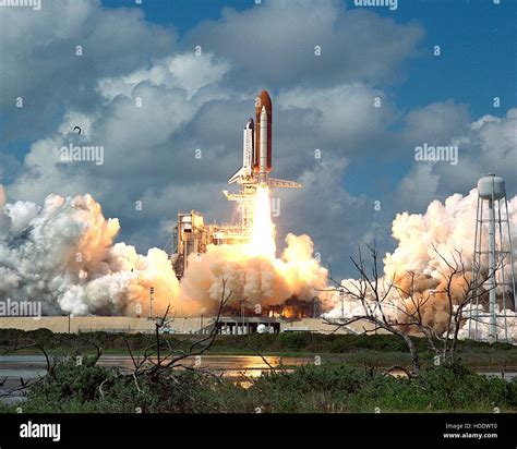 The Nasa Space Shuttle Discovery Takes Off During Its Return To Flight