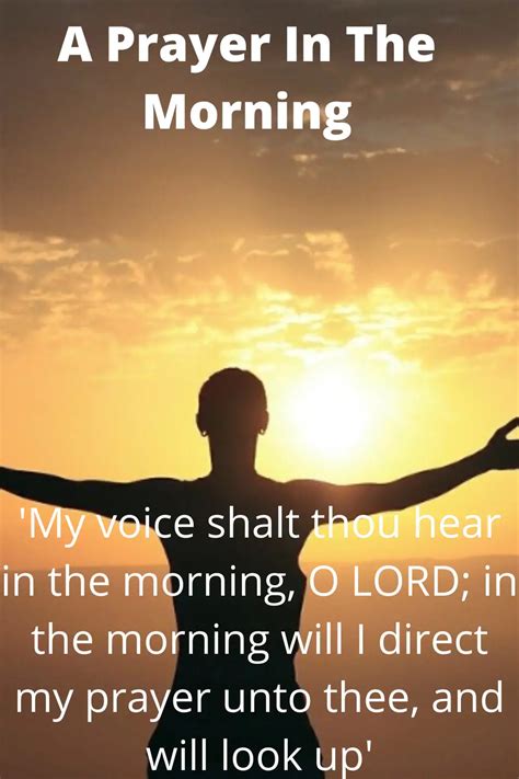 A Prayer In The Morning With Bible Verses Faith Victorious