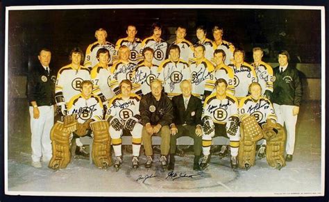 1970 1971 Boston Bruins Boston Bruins Bruins Team Photos