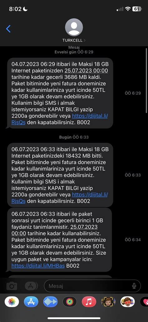 Turkcell In Kullanmad M Nternet Paketi Demesi Hakk Nda Ikayetvar