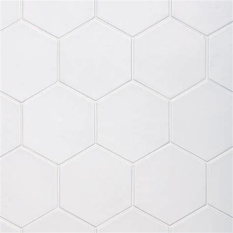 Hexagon Satin White Tile 175mm x 200mm - Target Tiles