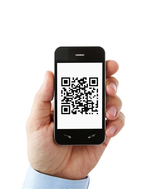 Were you looking for some codes to redeem? Mobile Phone With QR Code On The Screen Stock Photo ...