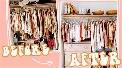 Decluttering My Closet Organization Beforeafter Youtube