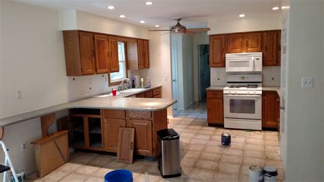 Kitchen Cabinets Refinishing Project Before And After Photos