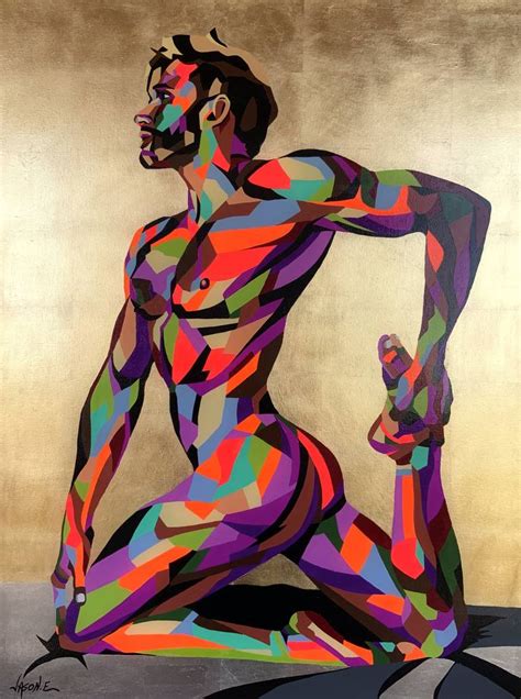 Nude Yoga Painting By Jason Ebrahimi Saatchi Art
