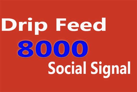 Drip Feed 8000 Social Signals To Website Improving For 15 Days For 5