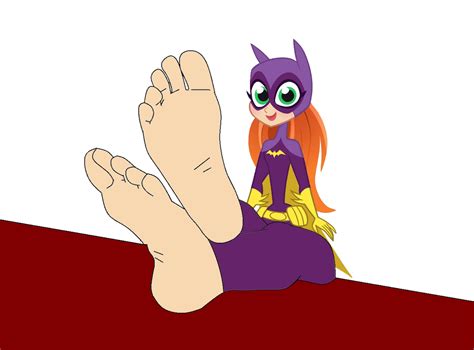 Batgirl Showing Off Her Feet By Declucivemario2842 On Deviantart