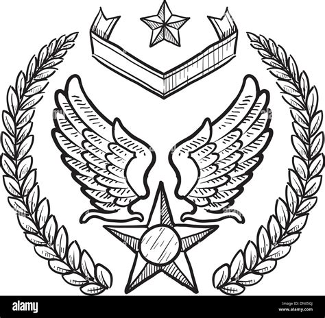 Us Air Force Vector Insignia Stock Vector Images Alamy