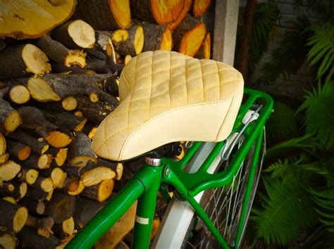 Custom Bike Saddle Bicycle Seat Leather Bicycle Seat Gold Etsy