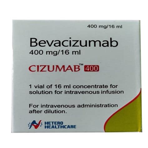 Hetero Healthcare Cizumab Bevacizumab Injection Packaging Box At Rs