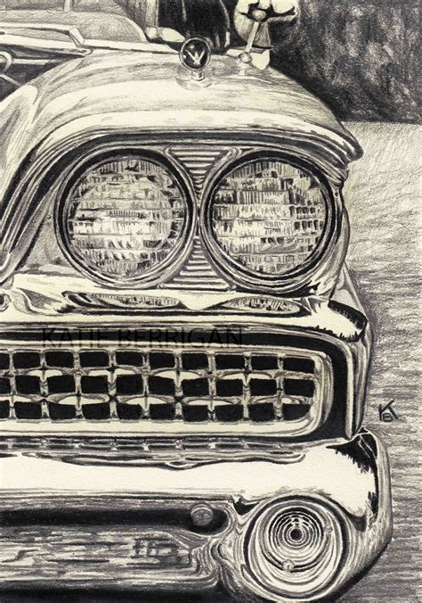 Classic Cars Drawings In Pencil