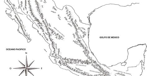 Pinto Dibujos Mapa De Las Monta As De M Xico Orograf A De La