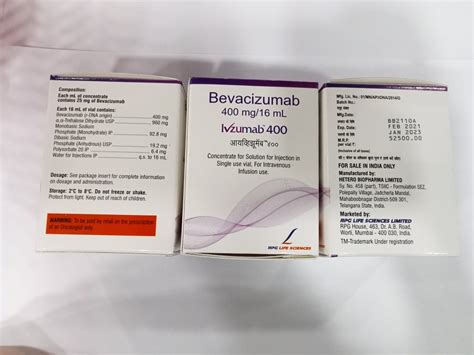 Ivzumab 400mg Inj Packaging 16 Ml At Rs 25000 In New Delhi Id