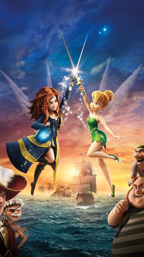 Tinker Bell And The Pirate Fairy 2014 Phone Wallpaper