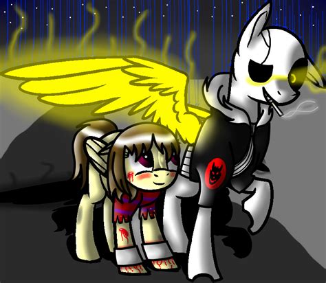 Gaster Sans And Echo Frisk By Legendarysylveon On Deviantart