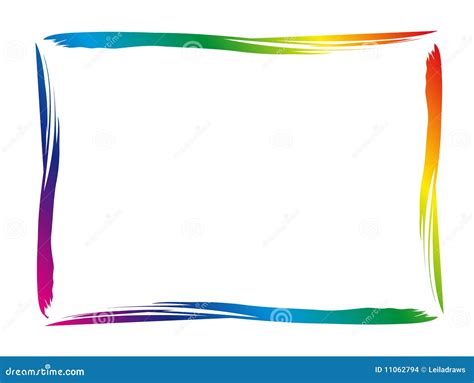 Colorful Border Frame Cartoon Vector 44779031