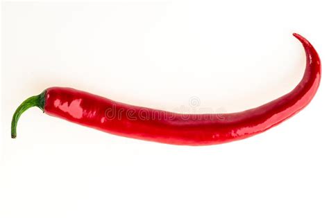 Red Hot Chili Pepper Isolated On A White Background Stock Image Image