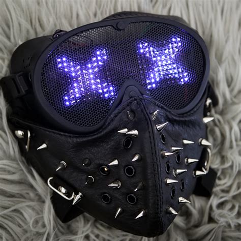 Professional Wrench Mask With Led Matrix Different Designs Etsy Australia