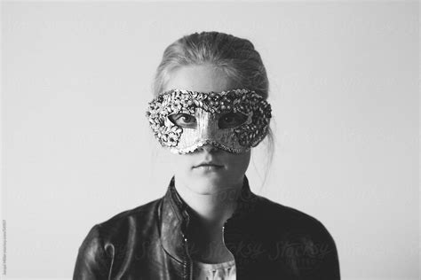 Girl Wearing A Mask By Stocksy Contributor Jacqui Miller Stocksy