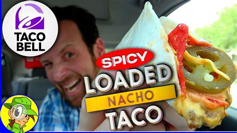 Taco Bell® Spicy Loaded Nacho Taco Review 🌶️🔥🌮 Peep This Out 🌮🔔