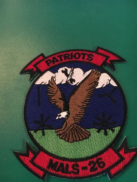 Mals 26 Patriots Usmc Marine Corps Aviation Logistic Squadron Patch Ebay