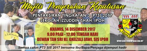 Semakan keputusan upsr 2017 secara online dan sms. Majlis Penyerahan Slip Keputusan PT3 2017 - Sekolah ...