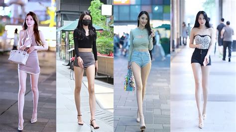 Mejores Street Fashion Tik Tok 2021 Hottest Chinese Girls Street