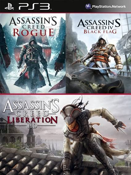 3 Juegos En 1 Assassins Creed Liberation HD Mas Assassins Creed Rogue