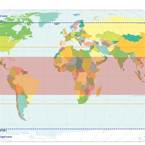 Tropic Zones World Maps