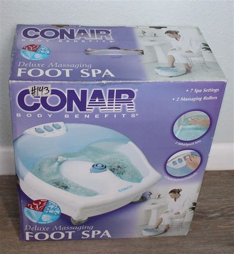 conair deluxe massaging foot spa manual