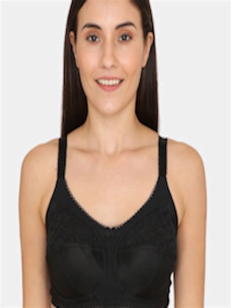 Buy Zivame Women Black Solid Non Wired Non Padded Everyday Bra