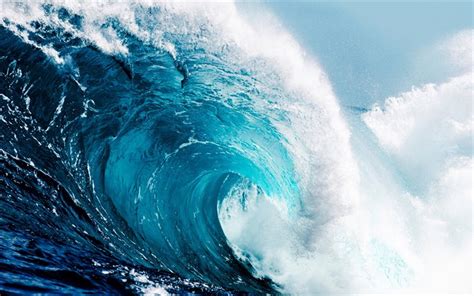 Download Wallpapers Tsunami Big Wave Ocean Waves Water