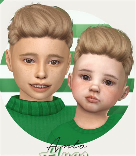 Sims 4 Cc Custom Content Child Toddler Boy Male Hairstyle