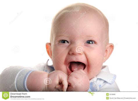 Cute happy baby stock image. Image of childcare, closeup - 5518985