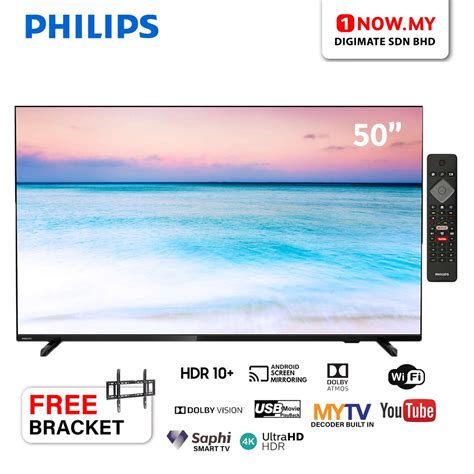 Philips 50 4k Uhd Led Smart Tv 50put6604 With Pixel Precise Ultra Hd Shopee Malaysia