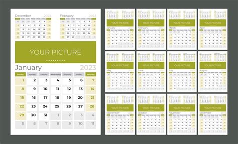Calendar 2023 Wall Quarterly Calendar With Week Numbers Week Start