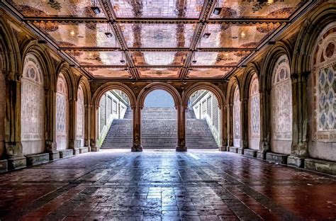 Bethesda Terrace Arcade in Central Park