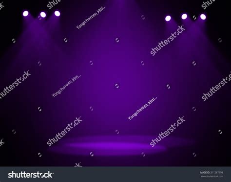 Purple Stage Background Stock Illustration 311287598