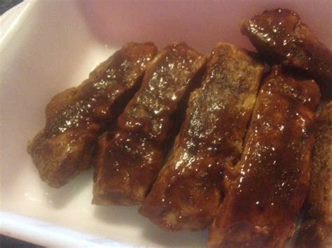 Increase the oven temperature to 350 degrees f and baste the ribs with bbq sauce. Oven BBQ Boneless PORK RIBS * dry rub and sauce * fairly fast and easy * - Cindy's ON-Line ...