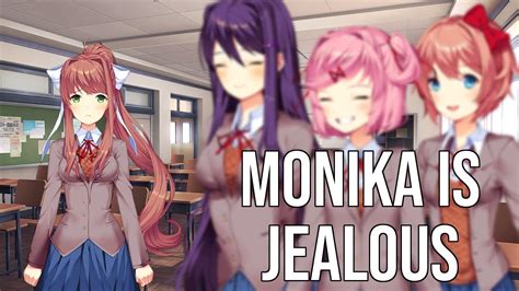 Monika Is Jealous Ddlc Purist Mod Monikas Route 8 Youtube