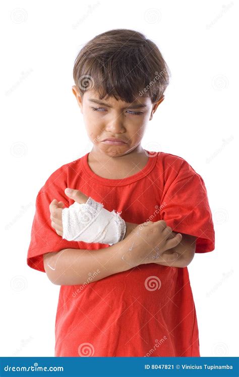 Hurt Stock Image Image Of Child Isolated Broke Hand 8047821