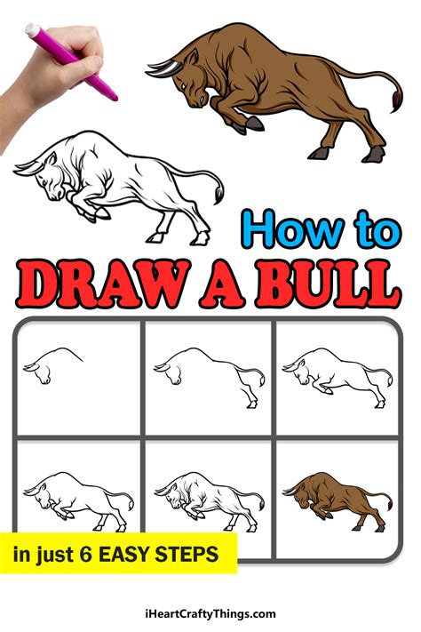 How To Draw A Bull How To Draw An Easy Bull Jennings Toret1941