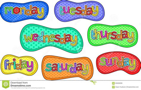 Check spelling or type a new query. Days of the week clipart » Clipart Station