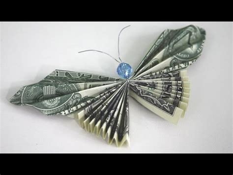 How To Make A Money Butterfly Origami Dollar Bill Dollar Bill