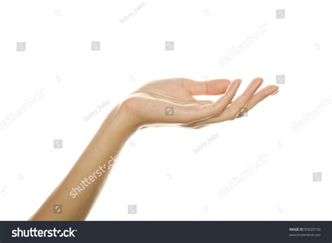 Closeup Beautiful Womans Hand Palm Up Stock Photo 83020150 Shutterstock
