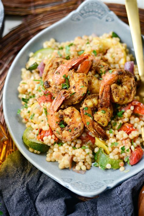 If you have not, i hope you give it a try like i just did and absolutely loved it. North African Shrimp with Summer Vegetable Couscous ...