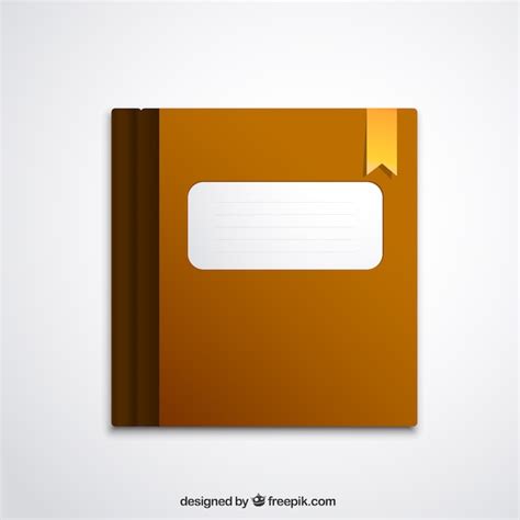 Brown Notebook Vector Free Download