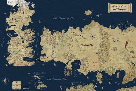 New Official Westeros Map By Gunnar Santos On Deviantart Mapa De