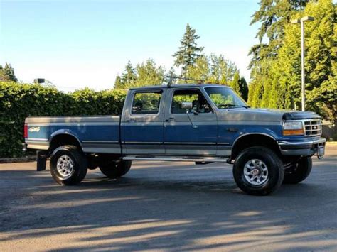 1993 Ford F 350 4x4 Crew Cab 4dr Auto 73l Turbo Diesel 167k Orig Miles