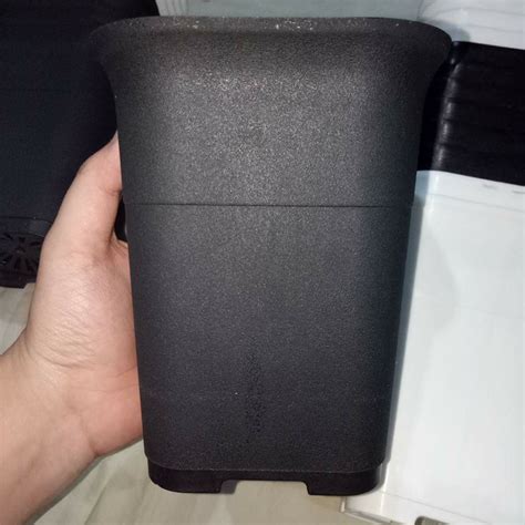 It's high quality and easy to use. Jual pot bunga kotak plastik ukuran jumbo hitam grosir ...